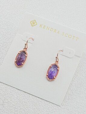 Kendra Scott Oval Amethyst Earrings